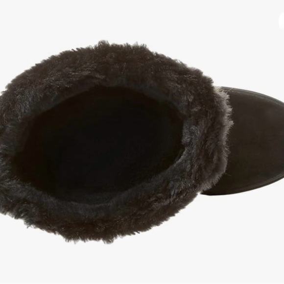 GEOX Women's Black Fur-Lined Boot Size 7 - Picture 7 of 16